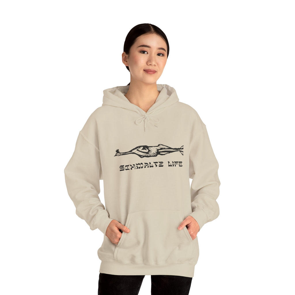 Schmaltz Life Hoodie — Chill Life Chicken Fat Logo