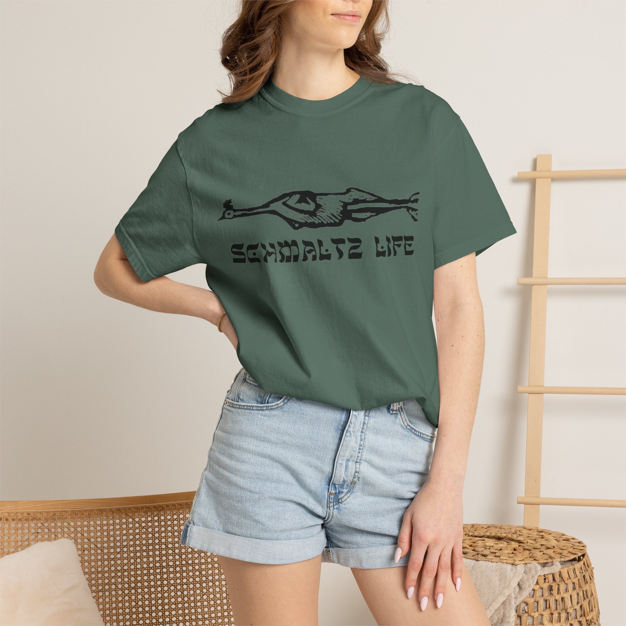 Schmaltz Life T‑Shirt — Vintage Chicken Fat Graphic Tee