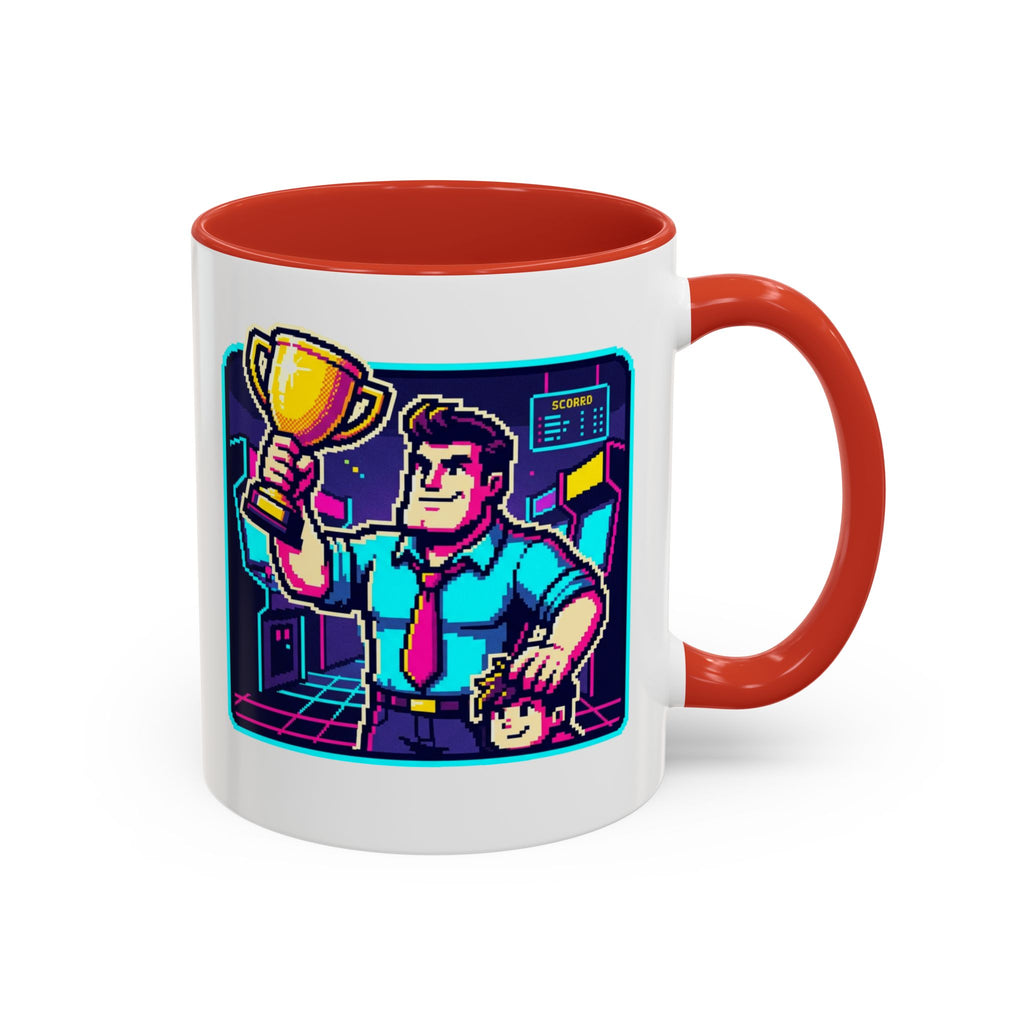 Retro Gamer Fathers Day Mug | Retro Gamer Trophy Coffee Cup