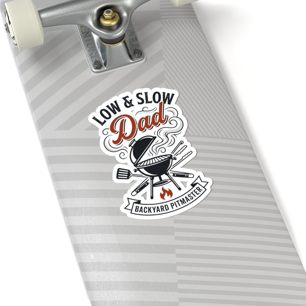 Low & Slow Dad Sticker | Backyard Pitmaster, Grilling Fathers Day
