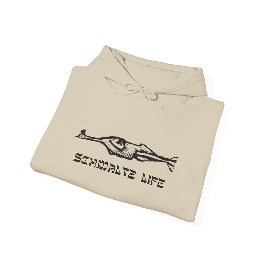 Schmaltz Life Hoodie — Chill Life Chicken Fat Logo