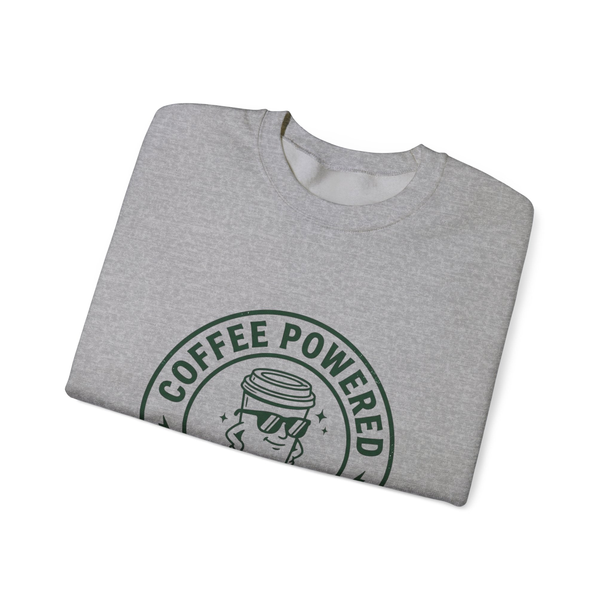 Coffee Powered Father Club Sweatshirt | Father's Day Dad Humor