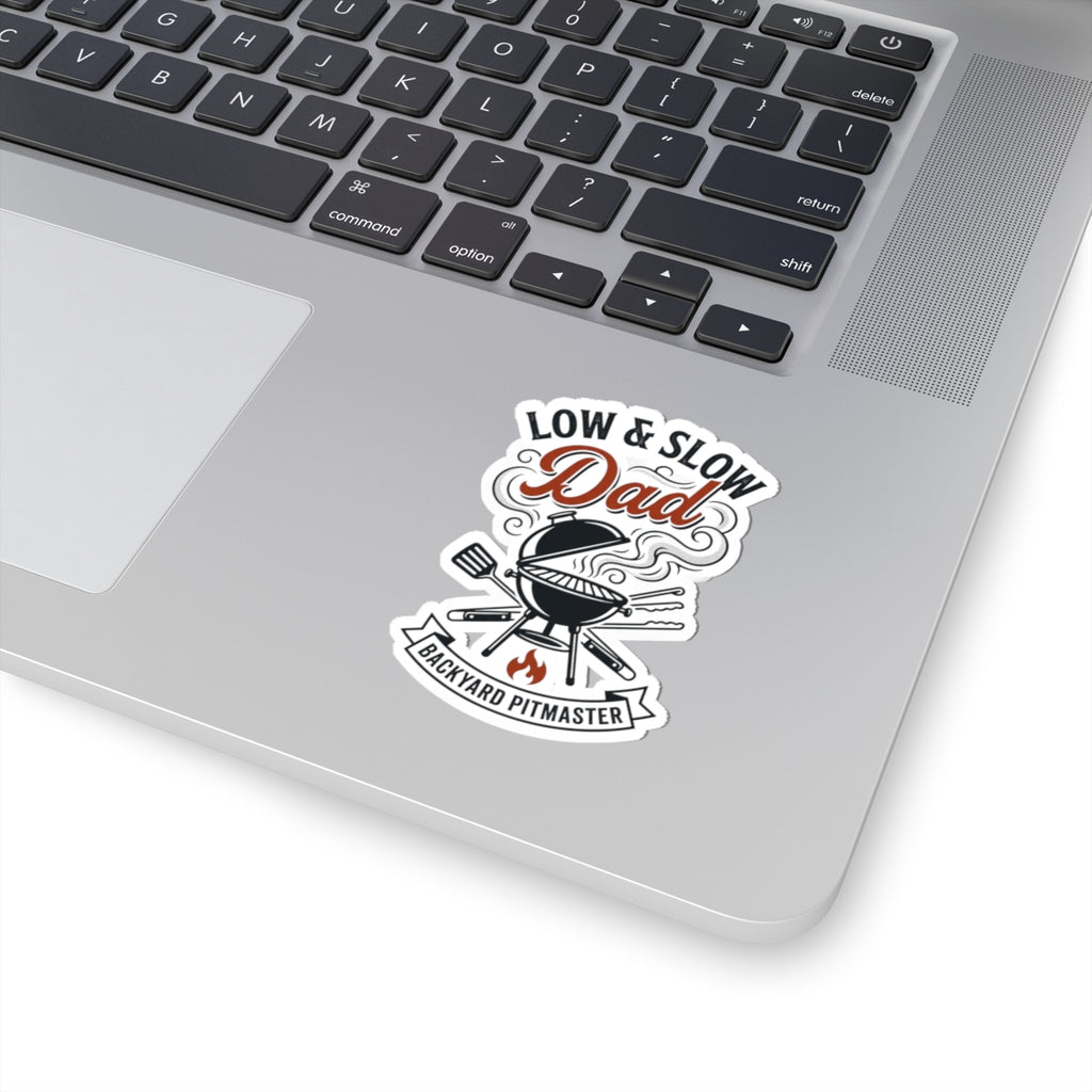 Low & Slow Dad Sticker | Backyard Pitmaster, Grilling Fathers Day
