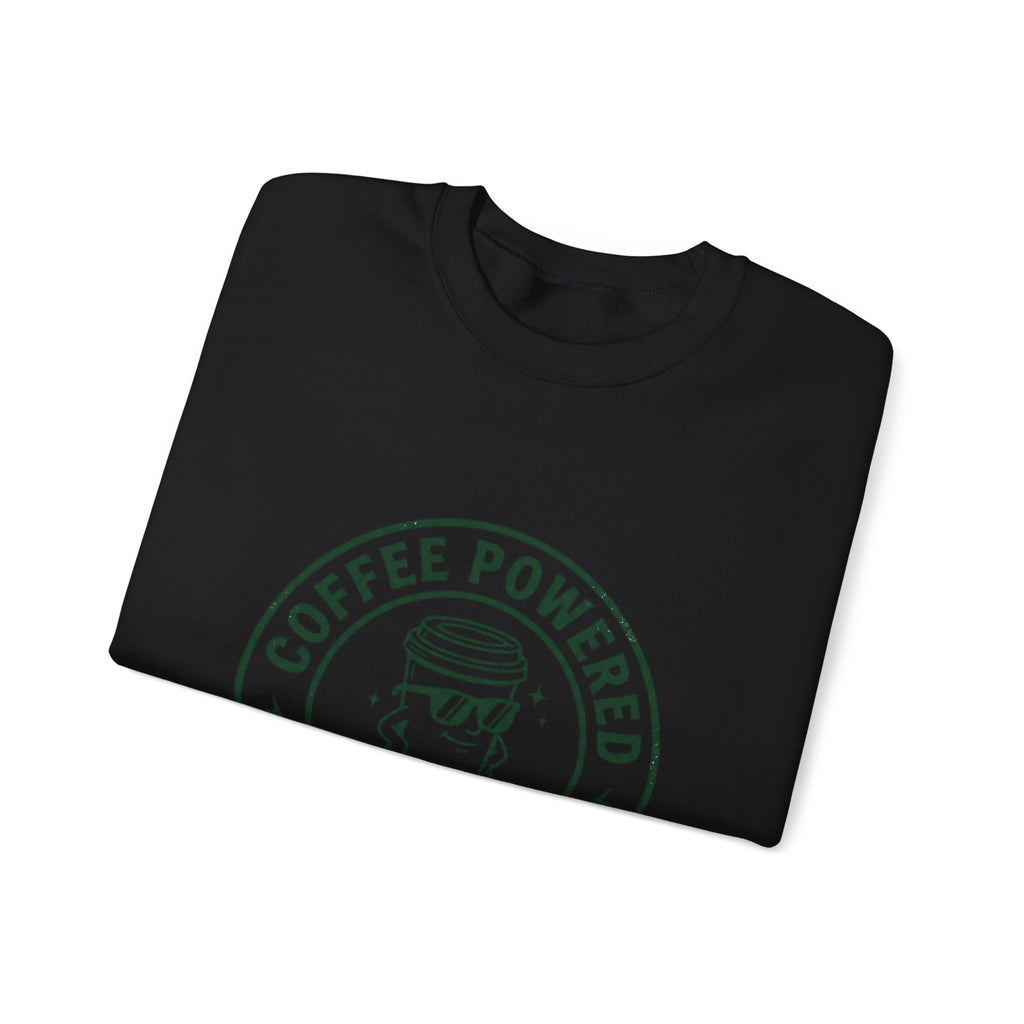 Coffee Powered Father Club Sweatshirt | Father's Day Dad Humor
