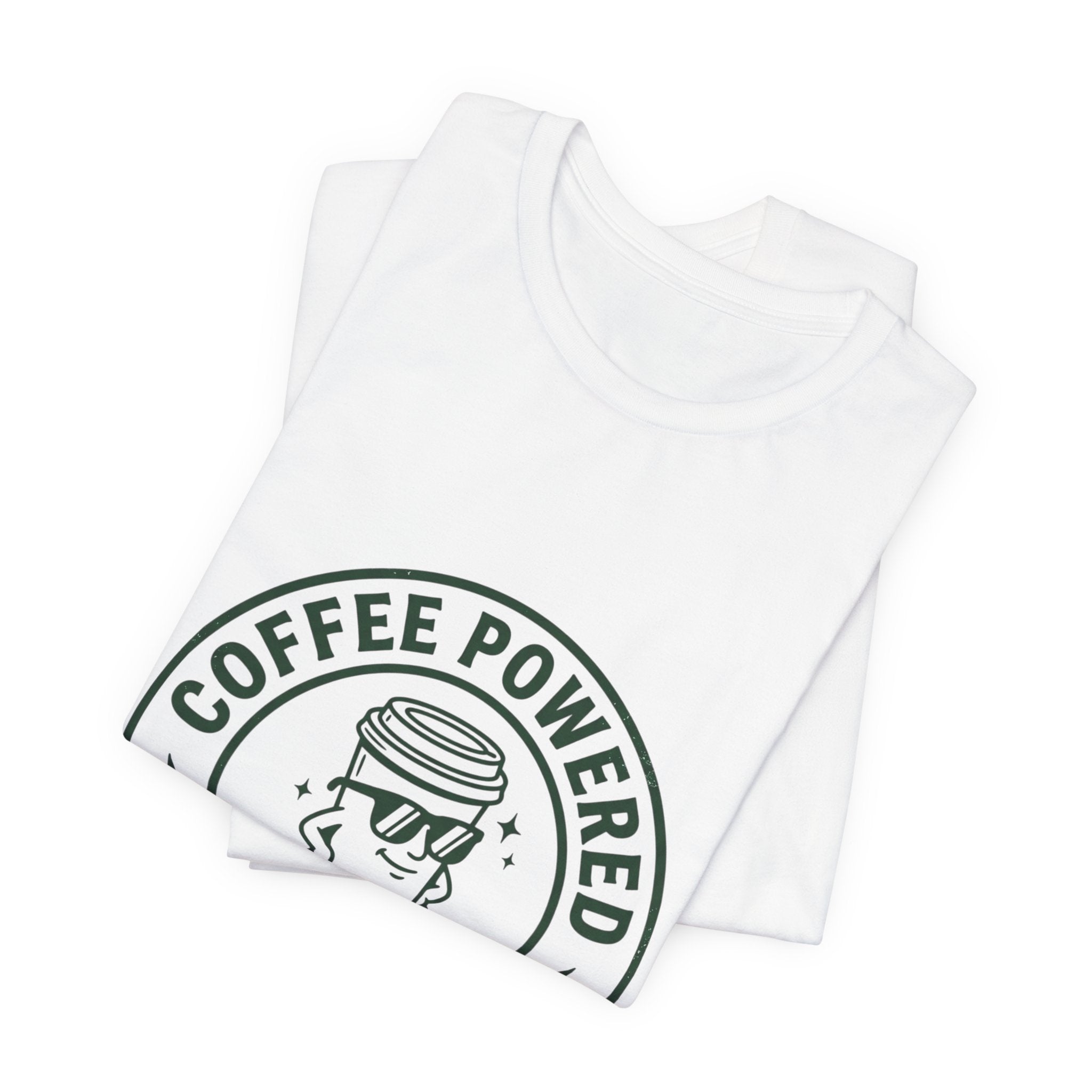 Coffee Powered Father Club T-Shirt | Father’s Day Dad Tee, Retro Badge