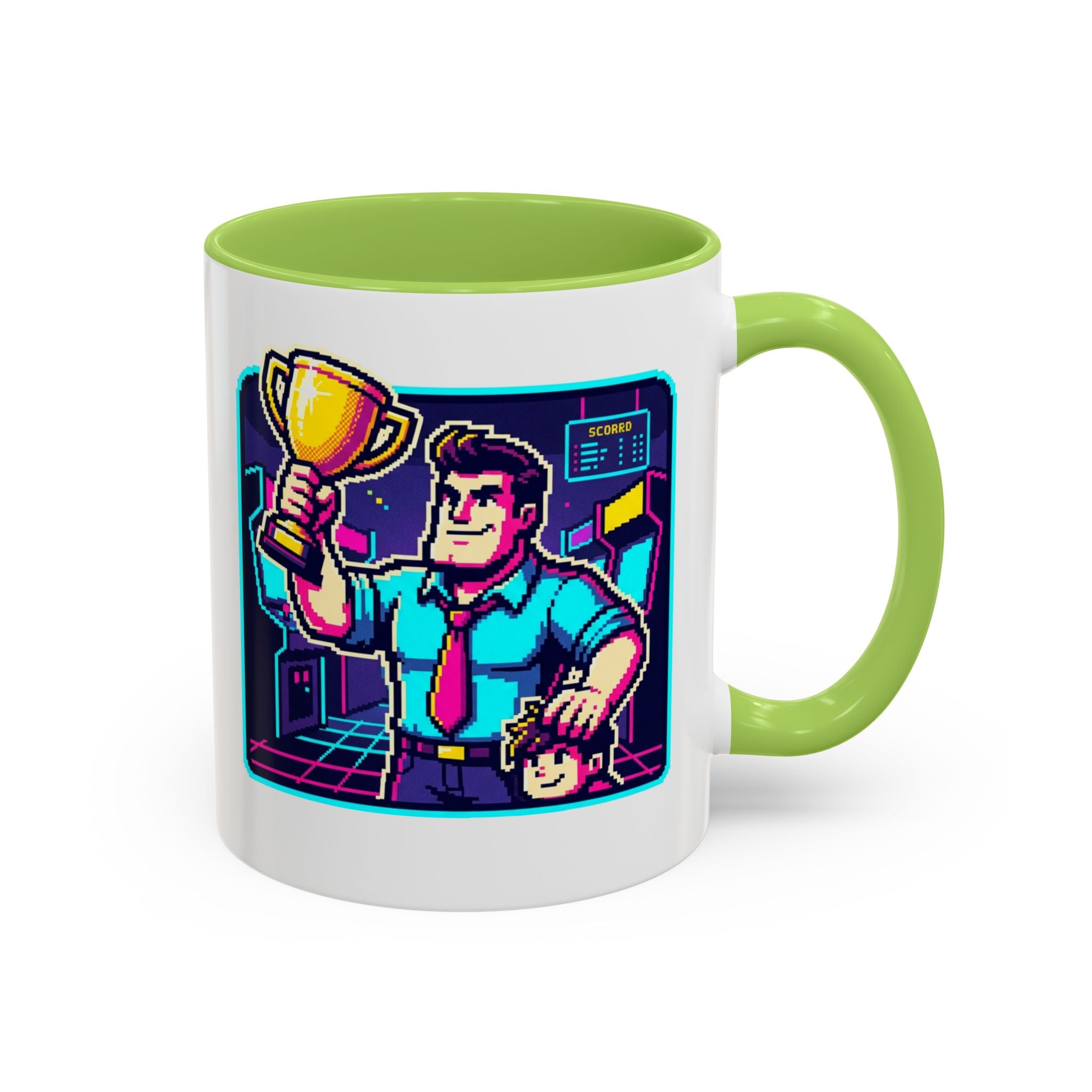 Retro Gamer Fathers Day Mug | Retro Gamer Trophy Coffee Cup