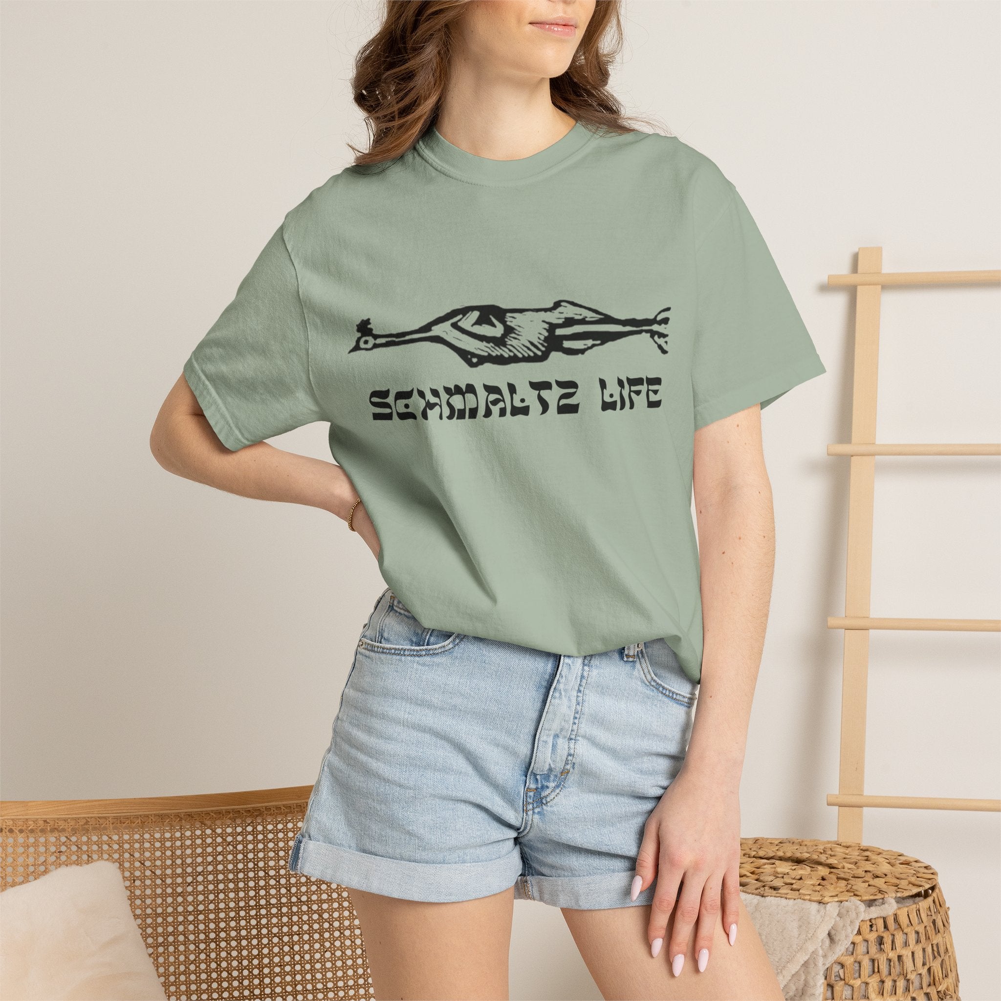Schmaltz Life T‑Shirt — Vintage Chicken Fat Graphic Tee