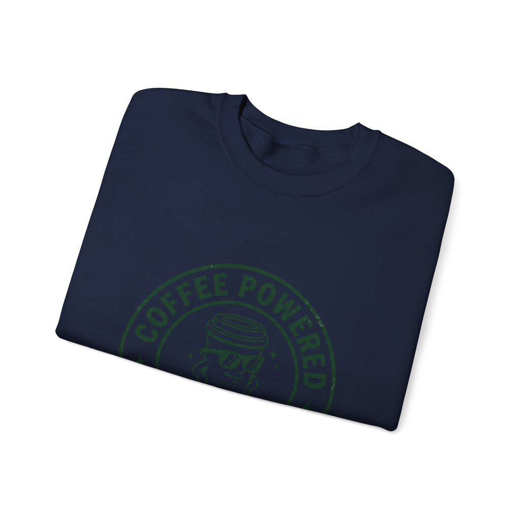 Coffee Powered Father Club Sweatshirt | Father's Day Dad Humor