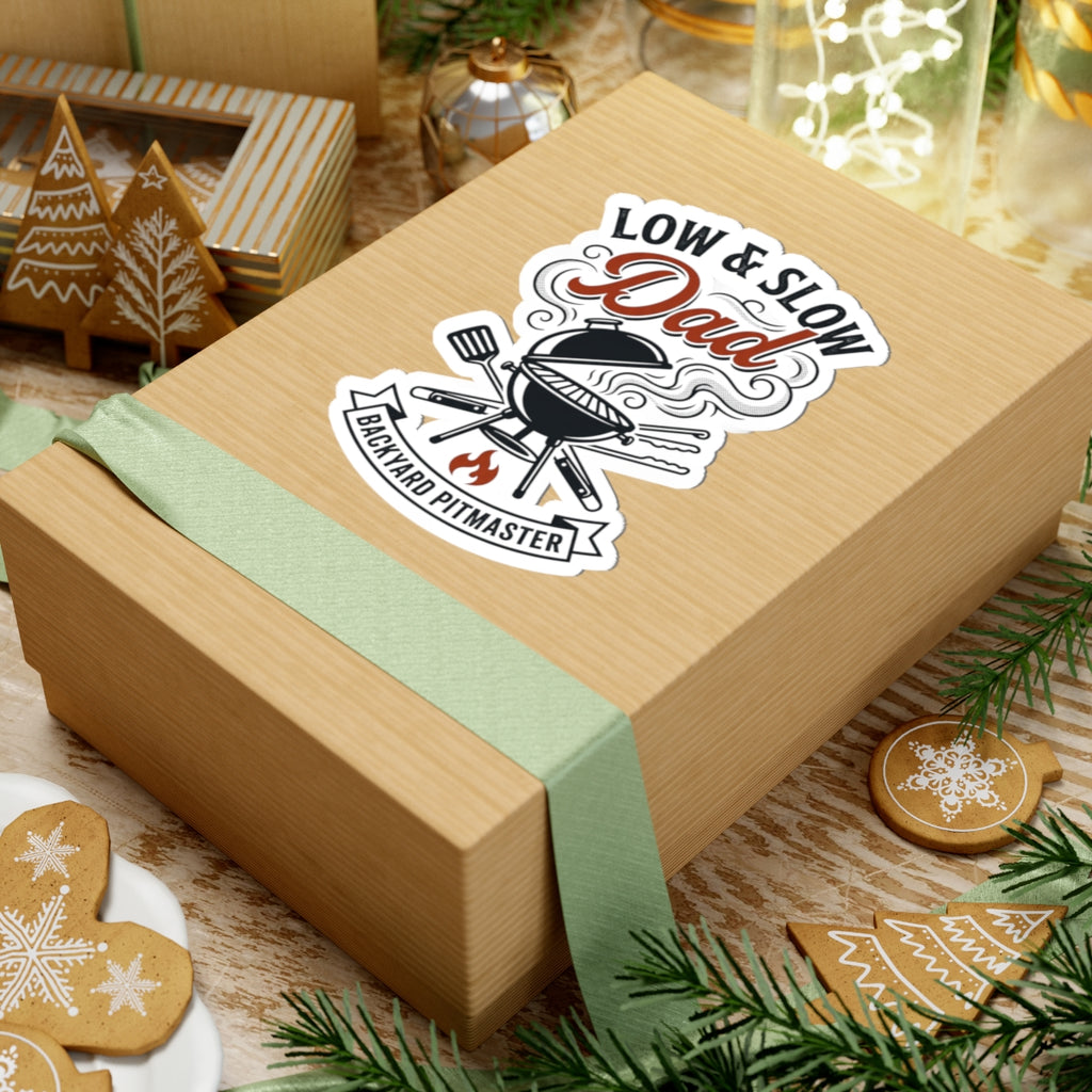 Low & Slow Dad Sticker | Backyard Pitmaster, Grilling Fathers Day