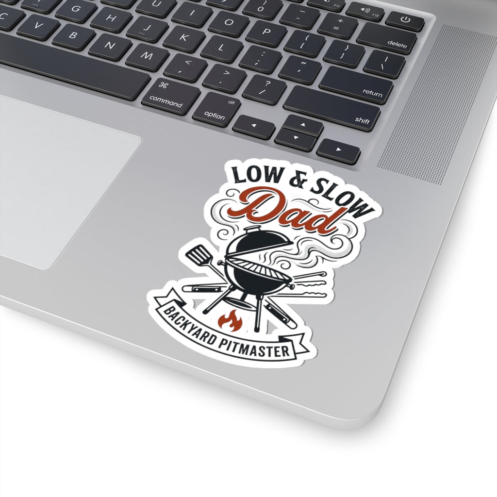 Low & Slow Dad Sticker | Backyard Pitmaster, Grilling Fathers Day