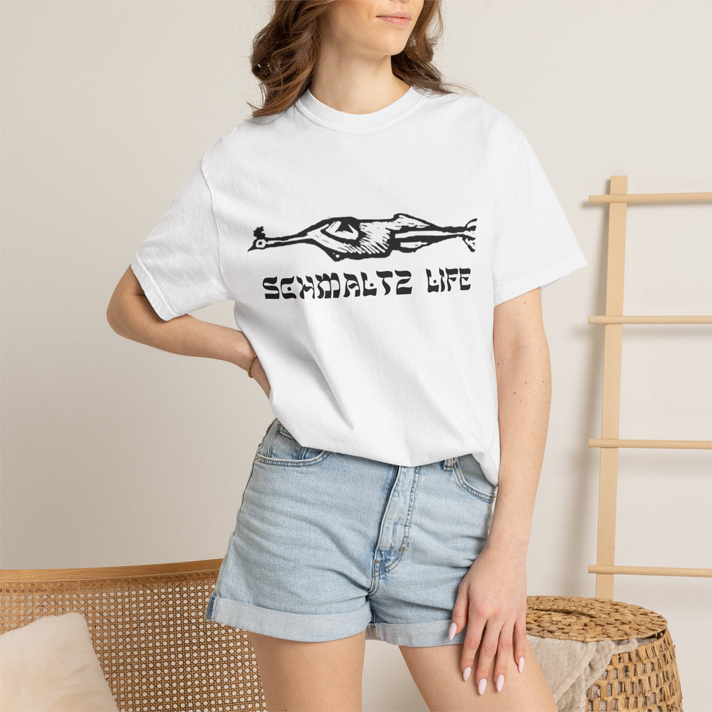 Schmaltz Life T‑Shirt — Vintage Chicken Fat Graphic Tee