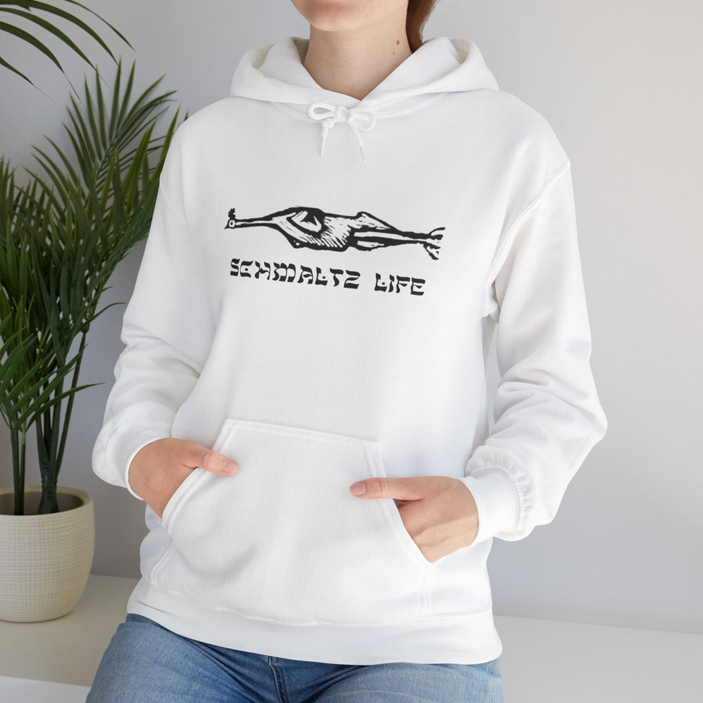 Schmaltz Life Hoodie — Chill Life Chicken Fat Logo