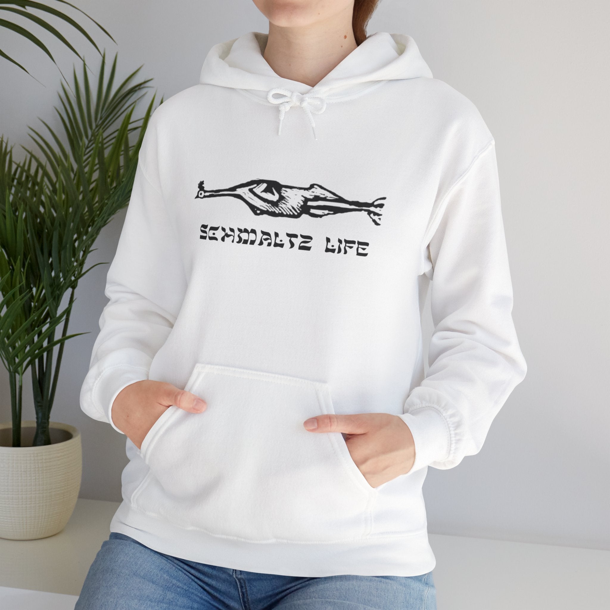 Schmaltz Life Hoodie — Chill Life Chicken Fat Logo