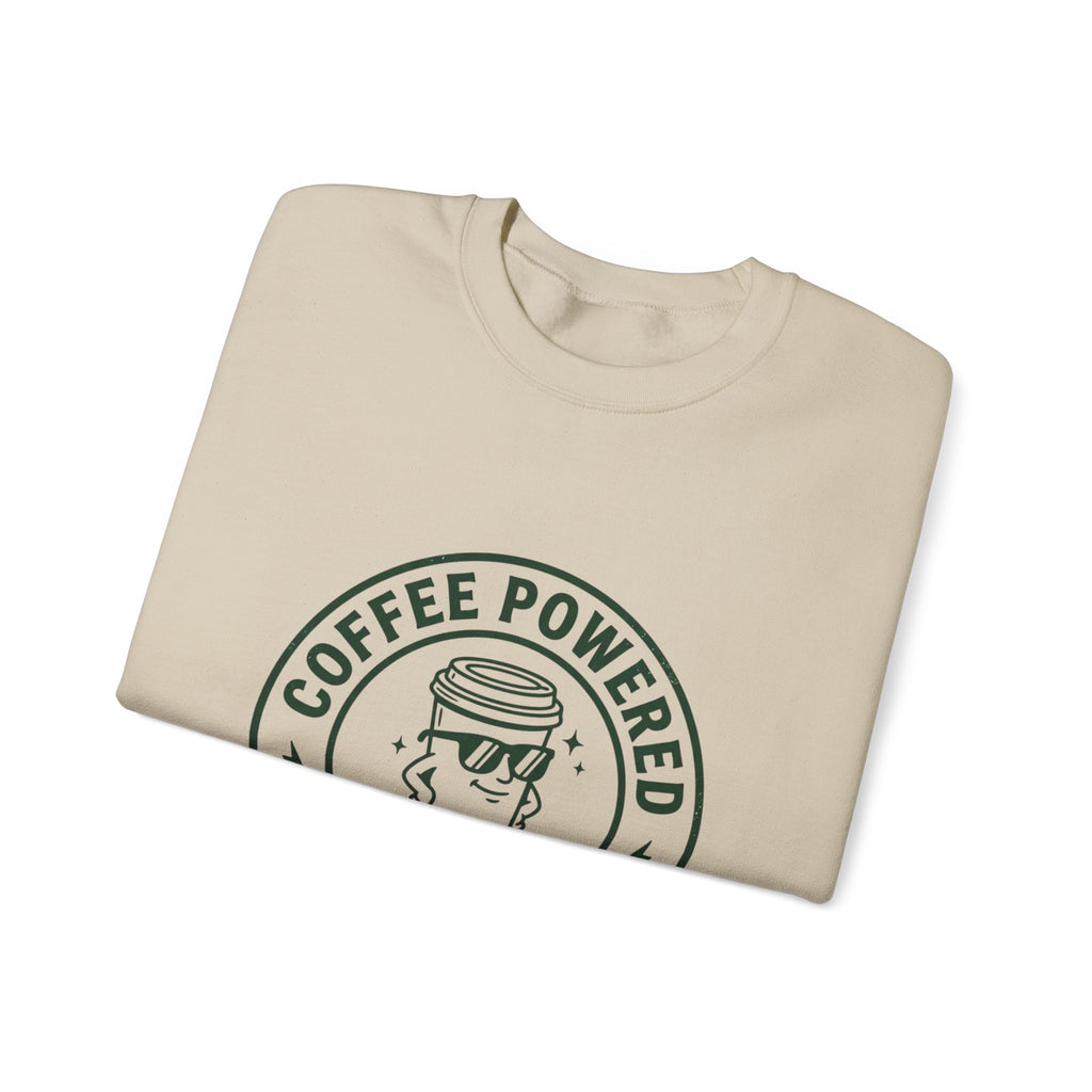 Coffee Powered Father Club Sweatshirt | Father's Day Dad Humor