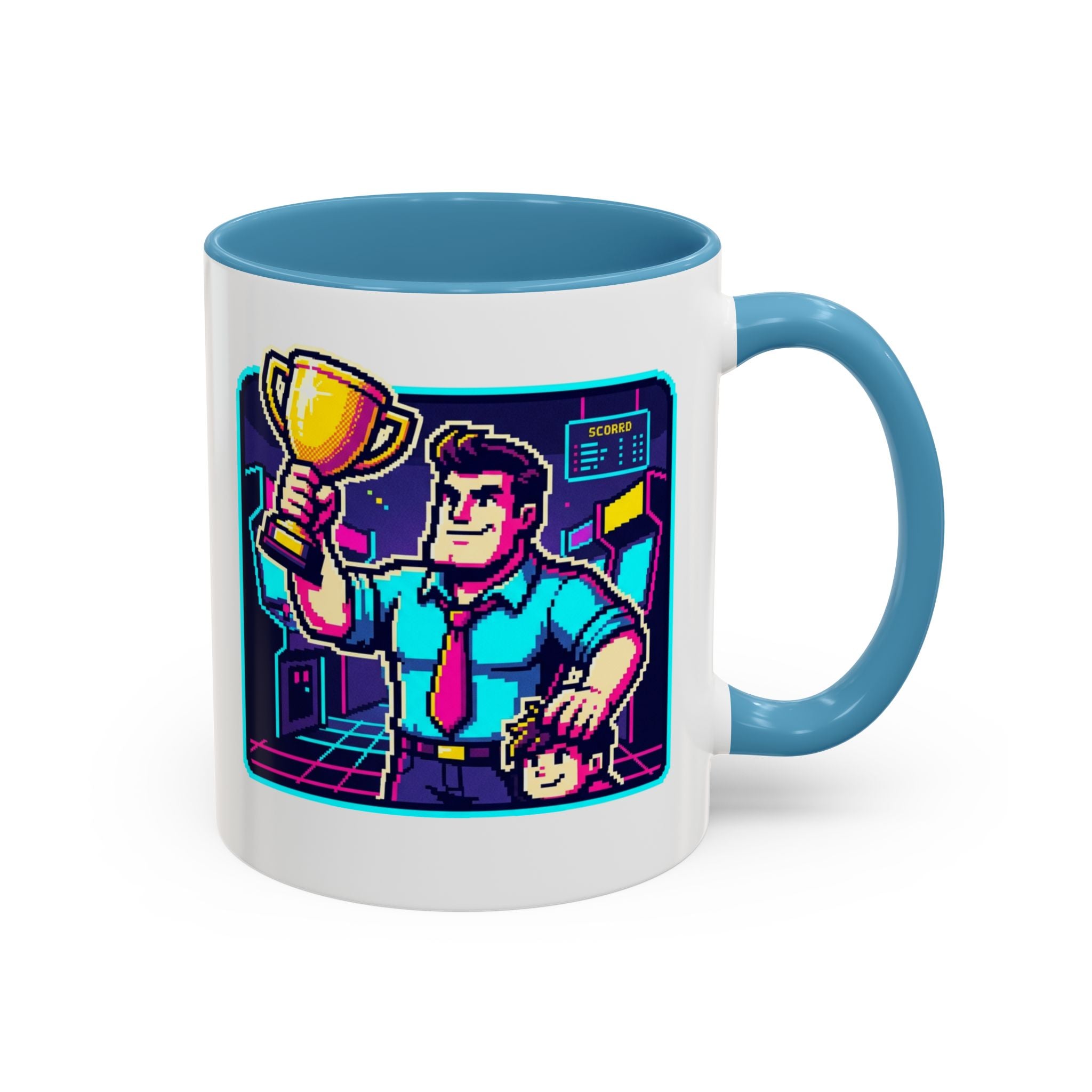 Retro Gamer Fathers Day Mug | Retro Gamer Trophy Coffee Cup