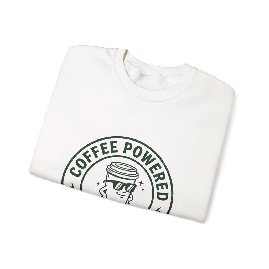 Coffee Powered Father Club Sweatshirt | Father's Day Dad Humor
