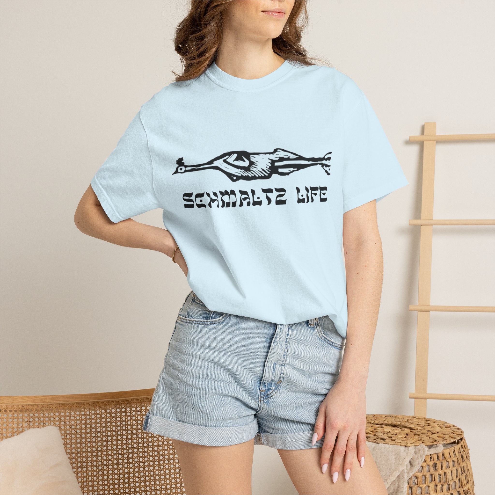 Schmaltz Life T‑Shirt — Vintage Chicken Fat Graphic Tee