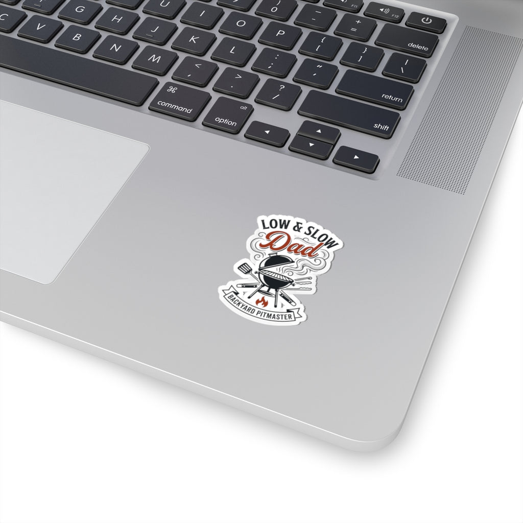 Low & Slow Dad Sticker | Backyard Pitmaster, Grilling Fathers Day