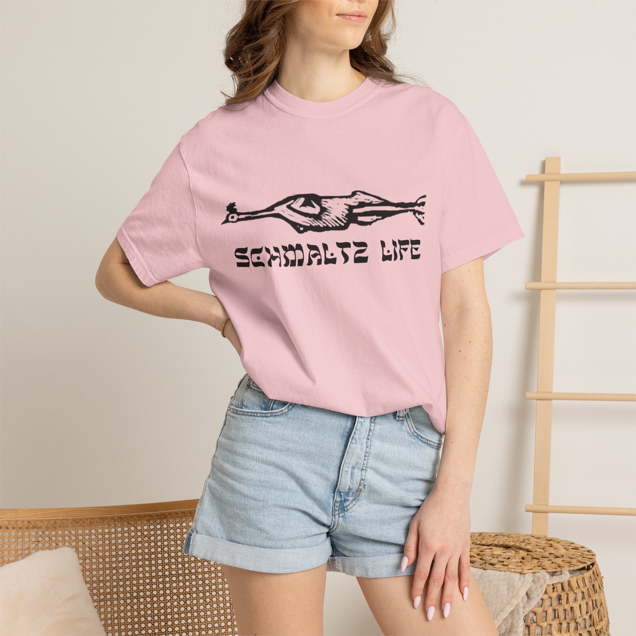 Schmaltz Life T‑Shirt — Vintage Chicken Fat Graphic Tee