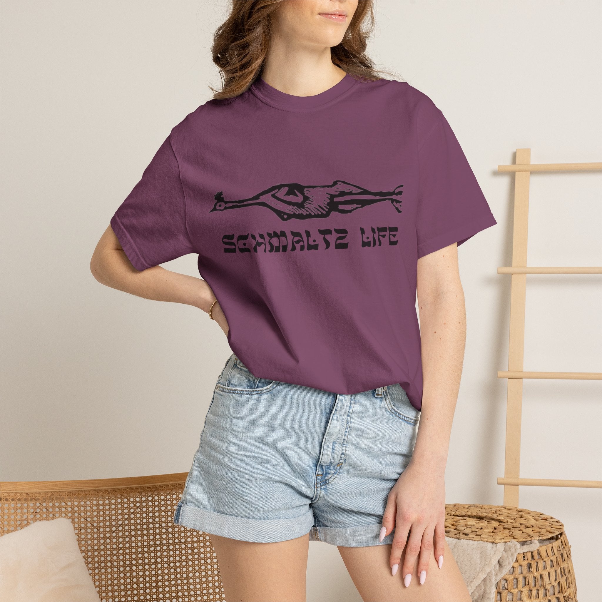 Schmaltz Life T‑Shirt — Vintage Chicken Fat Graphic Tee