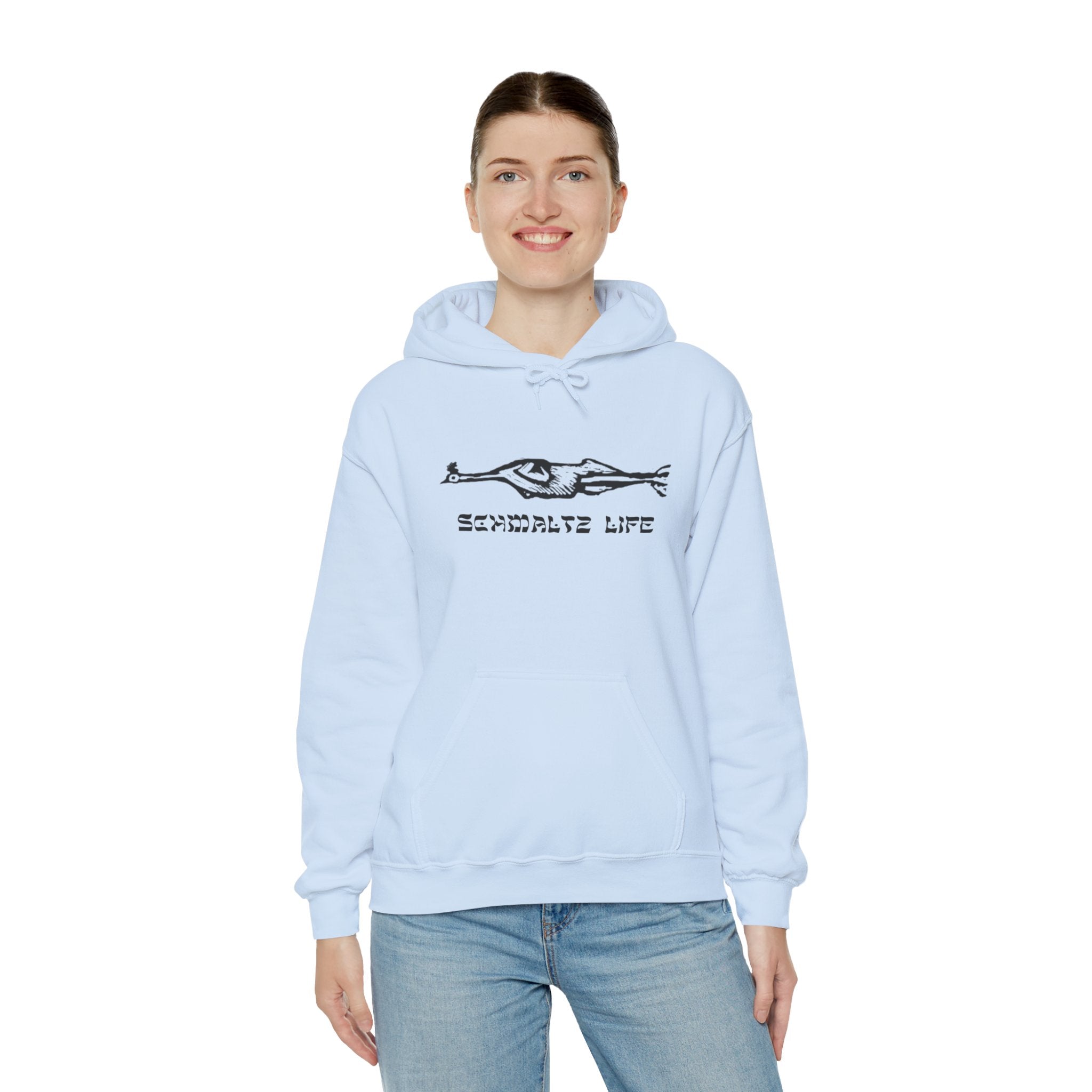 Schmaltz Life Hoodie — Chill Life Chicken Fat Logo