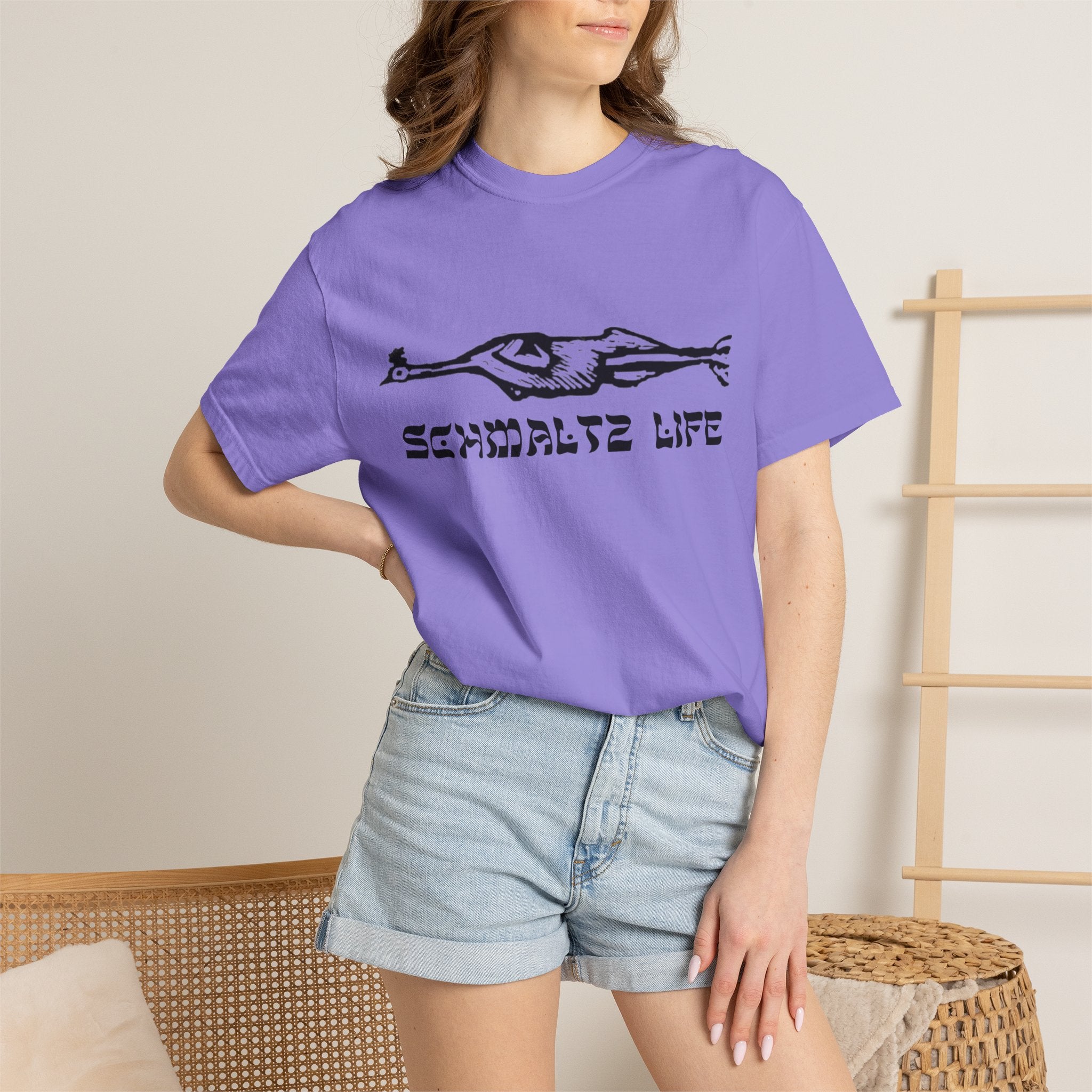 Schmaltz Life T‑Shirt — Vintage Chicken Fat Graphic Tee
